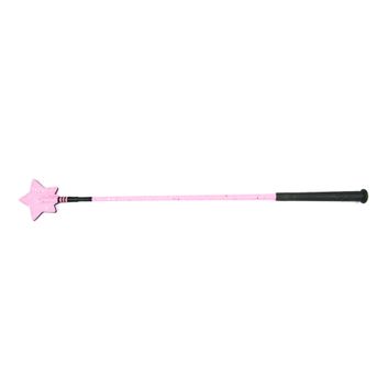 Hy Equestrian Glitter Star Riding Whip - Pink