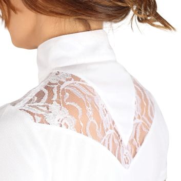 Hy Equestrian Lesley Show Shirt - White alternative
