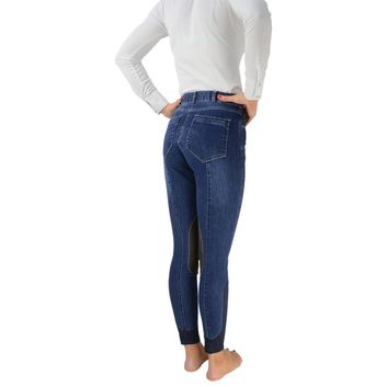 Hy Equestrian Lucinda Denim Breeches - Navy Denim alternative