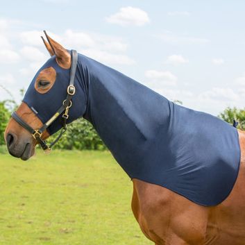 Hy Equestrian Lycra Flex Hood - Navy