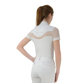 Hy Equestrian Lyvia Lace Show Shirt - White alternative
