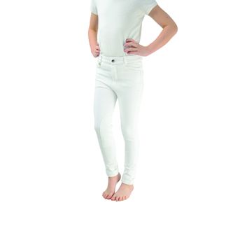Hy Equestrian Melton Children's Jodhpurs - White