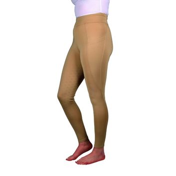 Hy Equestrian Melton Flex Riding Tights - Beige