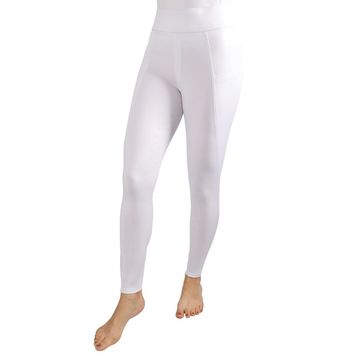 Hy Equestrian Melton Riding Tights - White