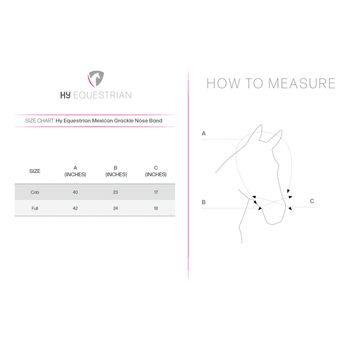 Hy Equestrian Mexican Grackle Noseband - Black alternative