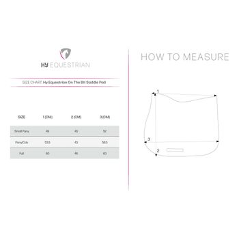 Hy Equestrian On The Bit Saddle Pad - Navy/Rose Gold alternative