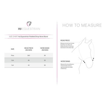 Hy Equestrian Padded Drop Noseband - Black alternative