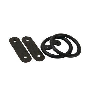 Hy Equestrian Peacock Rings &amp; Leather Straps - Pair