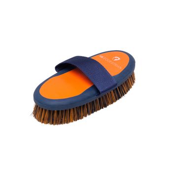Hy Equestrian Pro Groom Body Brush - Navy/Orange