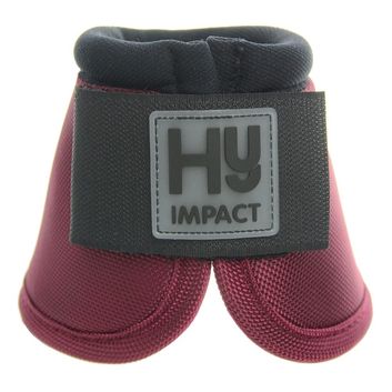 Hy Equestrian Pro Over Reach Boots - Burgundy