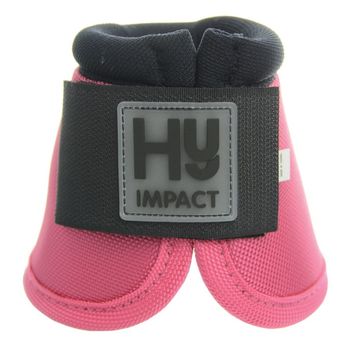 Hy Equestrian Pro Over Reach Boots - Pink