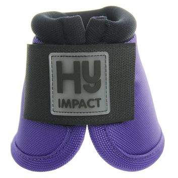 Hy Equestrian Pro Over Reach Boots - Purple