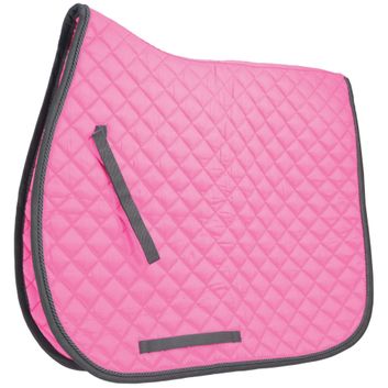 Hy Equestrian Pro Saddle Cloth - Pink/ Black Cord Binding