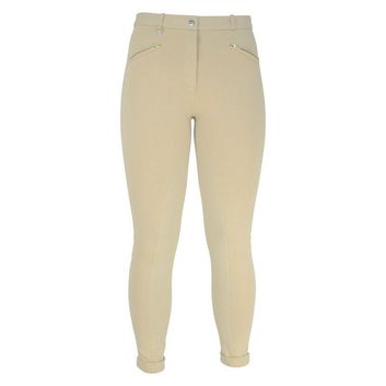 Hy Equestrian Raised Polka Dot Ladies Jodhpurs - Beige