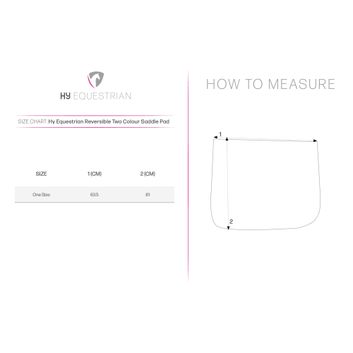 Hy Equestrian Reversible Two Colour Saddle Pad - Navy/Teal alternative