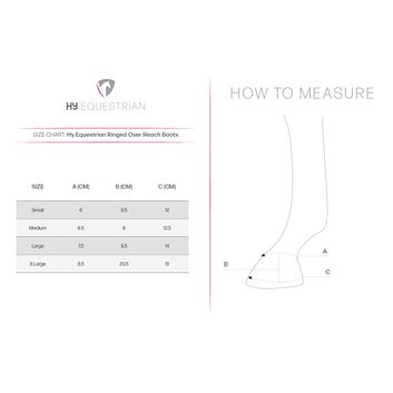 Hy Equestrian Ringed Over Reach Boots - Hot Pink alternative