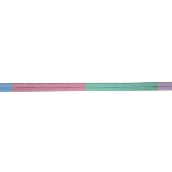 Hy Equestrian Rubber Covered Training Reins - Lilac/Ice Mint/Baby Pink/Baby Blue
