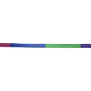 Hy Equestrian Rubber Covered Training Reins - Purple/Green/Blue/Fuchsia