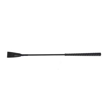 Hy Equestrian Rubber Handled Riding Whip - Black