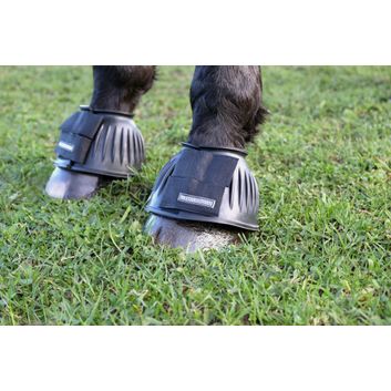 Hy Equestrian Rubber Over Reach Boots - Black alternative