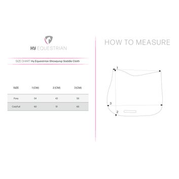 Hy Equestrian Showjump Saddle Cloth - Black alternative