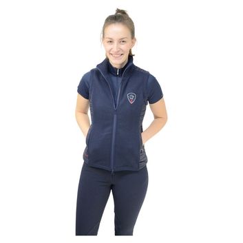 Hy Equestrian Signature Gilet - Marine Blue/Red