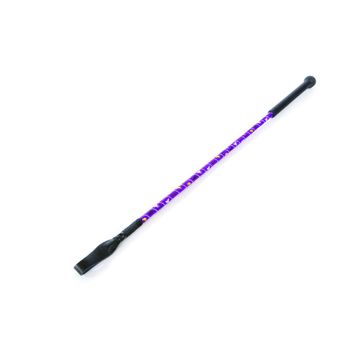 Hy Equestrian Silver Riding Whip - Purple