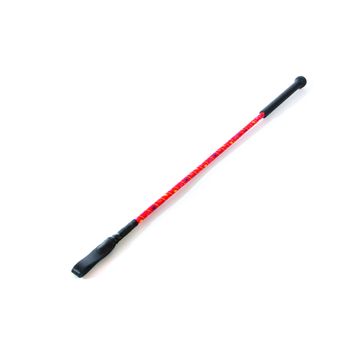 Hy Equestrian Silver Riding Whip - Red