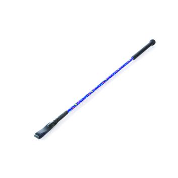 Hy Equestrian Silver Riding Whip - Royal Blue