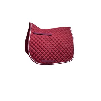 Hy Equestrian Splendid Showjump Saddle Pad - Burgundy/White