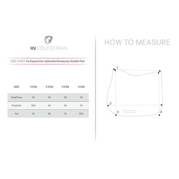 Hy Equestrian Splendid Showjump Saddle Pad - Navy/Red/White alternative