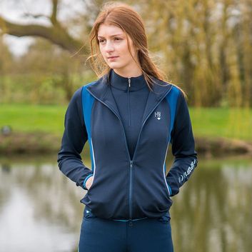 Hy Equestrian Sport Dynamic Jacket - Navy/Petrol Blue