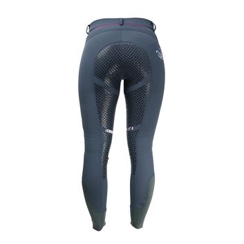 Hy Equestrian Sport Dynamic Ladies Breeches - Raspberry Rose/Grey alternative