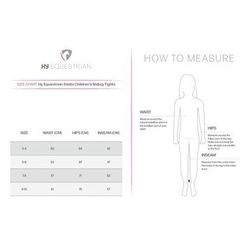 Hy Equestrian Stella Children's Riding Tights - Charcoal/Mint alternative