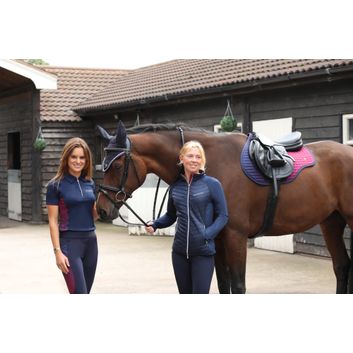 Hy Equestrian Synergy Elevate Riding Tights - Navy/Fig alternative