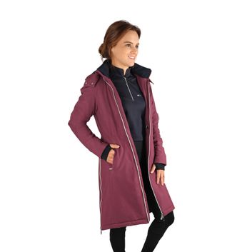 Hy Equestrian Synergy Guard Waterproof Coat - Fig/Navy
