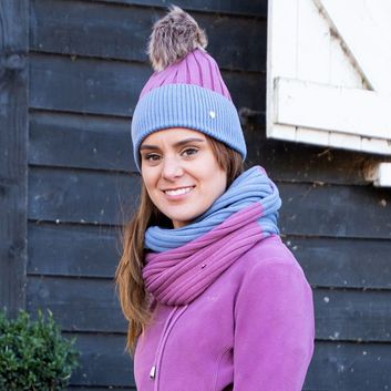 Hy Equestrian Synergy Luxury Bobble Hat and Snood Bundle Deal alternative