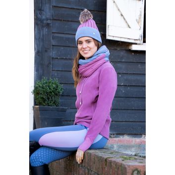 Hy Equestrian Synergy Luxury Snood - Grape/Riviera alternative