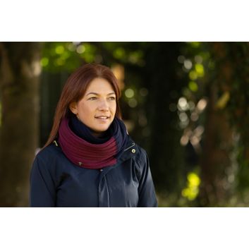 Hy Equestrian Synergy Luxury Snood - Navy/Fig alternative