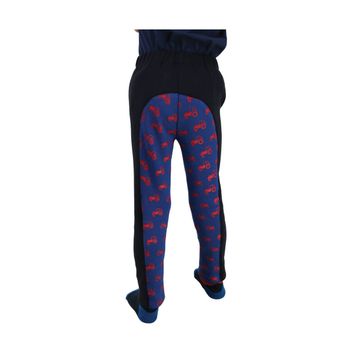 Hy Equestrian Tractors Rock Tots Jodhpurs - Navy/Royal Blue/Red alternative