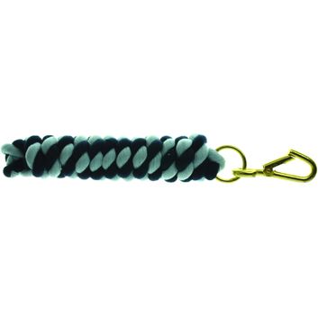 Hy Equestrian Two Tone Twisted Lead Rope - Navy/Cambridge Blue
