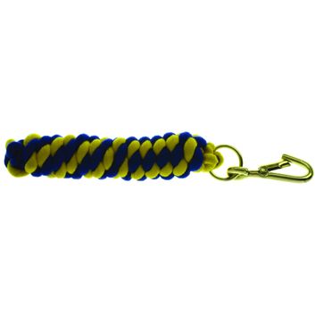 Hy Equestrian Two Tone Twisted Lead Rope - Royal/Yellow