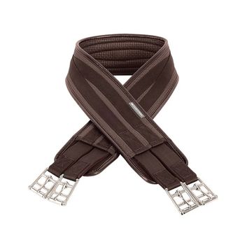 Hy Equestrian Waffle Girth - Brown - elasticated one end