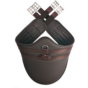 Hy Equestrian Waffle Stud Girth - Long - Brown
