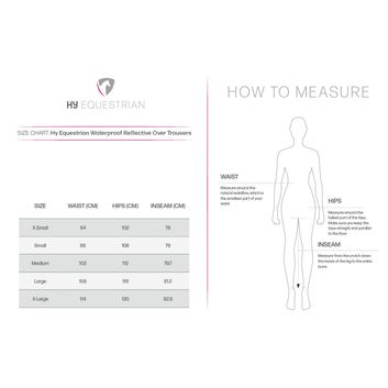 Hy Equestrian Waterproof Reflective Over Trousers - Black alternative