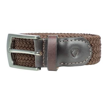 Hy Equestrian Woven Elastic Belt - Brown