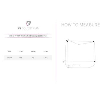 Hy Sport Active Dressage Saddle Pad - White alternative