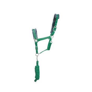 Hy Sport Active Head Collar &amp; Lead Rope - Emerald Green