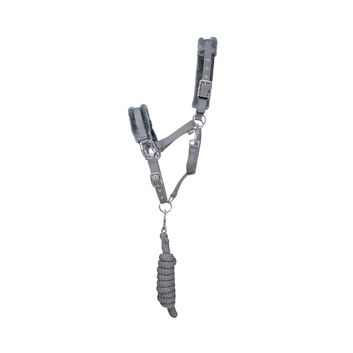 Hy Sport Active Head Collar &amp; Lead Rope - Pencil Point Grey