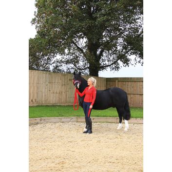 Hy Sport Active Head Collar &amp; Lead Rope - Rosette Red alternative